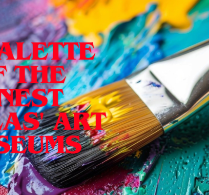 A paint brush in a palette, showing Dallas' fine art museums