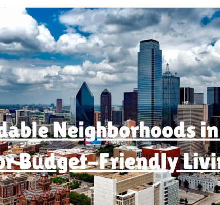 Picture of buildings in Dallas showing affordable living