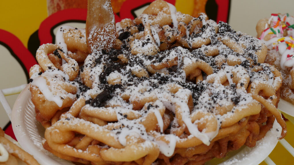 Funnel cakes at state fair of texas