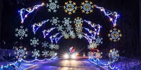 A car in the Magic of Lights (Little Elm)