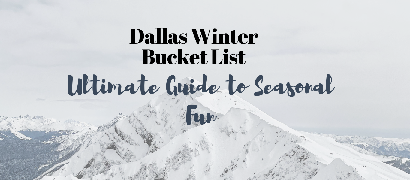 top view of an ice mountain, Dallas Winter Bucket List