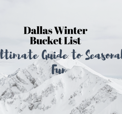 top view of an ice mountain, Dallas Winter Bucket List