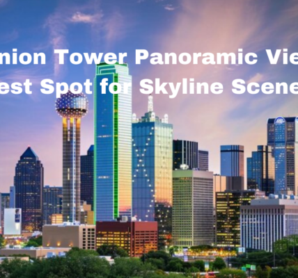 Far off view of Reunion Tower Dallas Panoramic Views