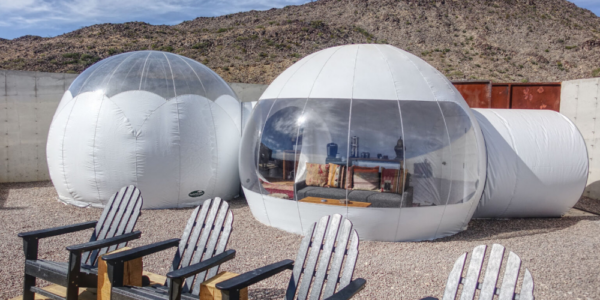 bueafiful view of Basecamp Terlingua Glamping.